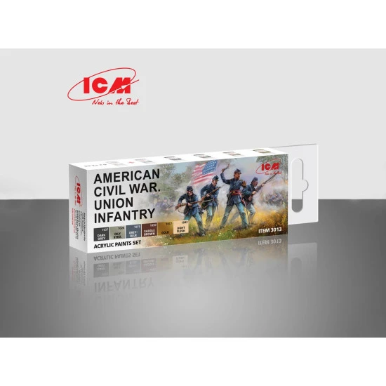 ICM 3013 Acrylic paint set for American Civil War Union Infantry