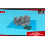 Armory AW48353 - 1/48 SR-71A Blackbird late type wheels w/ weighted tyres