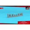 Armory AW14324 - 1/72 B-29 Superfortress mid production wheels w/ weighted tyres