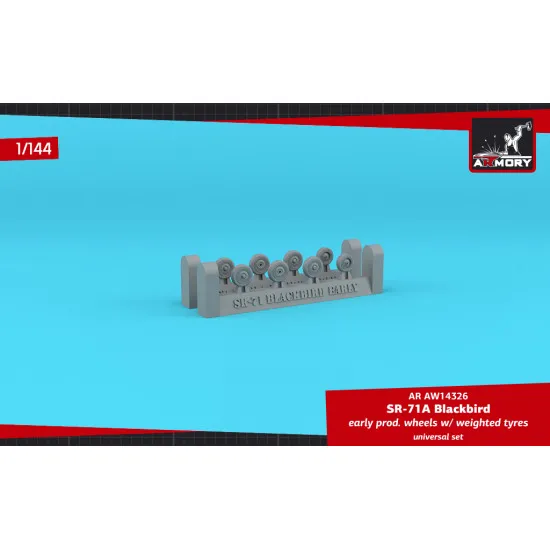 Armory AW14326 - 1/144 SR-71A Blackbird early type wheels w/ weighted tires