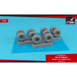 Armory AW72324 - 1/72 XB-70 Valkyrie wheels w/ weighted tyres For: AMT, ITA
