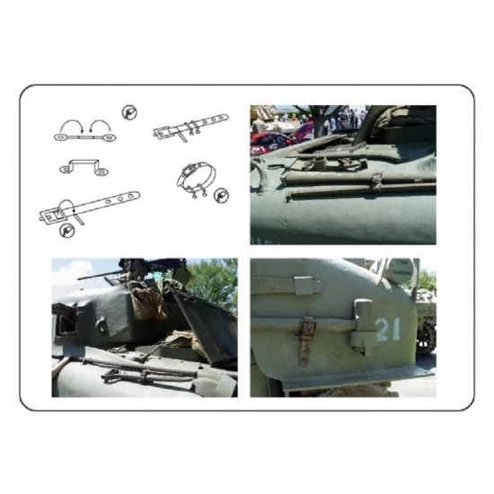 Vmodels 35073 - 1/35 Straps for canvas-cover US Army tank, photo-etch board