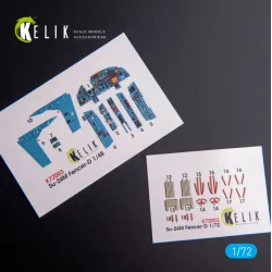Kelik K72003 - 1/72 Scale Su-24m Interior 3d Decals For Trumpeter Kit