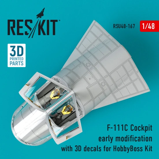 Reskit RSU48-0167 - 1/48 scale F-111C Cockpit early modification with 3D decals
