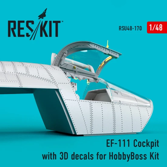 Reskit RSU48-0170 - 1/48 scale EF-111 Cockpit with 3D decals for HobbyBoss Kit