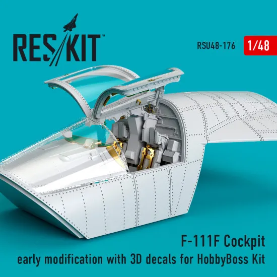 Reskit RSU48-0176 - 1/48 scale F-111F Cockpit early modification with 3D decals