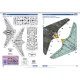 AMP 72-017 - 1/72 Early Horten H IX V1 project with 2 BMW 003 jet engines plastic model