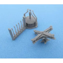 Us Stock Metallic Details Mdr7253 - 1/72 As365 Dauphin. Main Rotor. Scale Model Kit. 3d-printed. For Aircraft