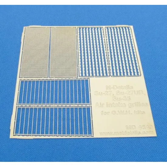 Us Stock Metallic Details Md4849 - 1/48 Su-27/Su-27ub/Su-35. Air Intake Grilles. Photoetch For Great Wall Hobby
