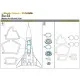 Metallic Details MDM4816 - 1/48 Su-33. Masks for scale model Kinetic kit