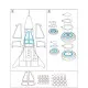 Metallic Details MDM4819 - 1/48 Su-34. Masks for scale model Kitty Hawk kit