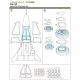 Metallic Details MDM4819 - 1/48 Su-34. Masks for scale model Kitty Hawk kit