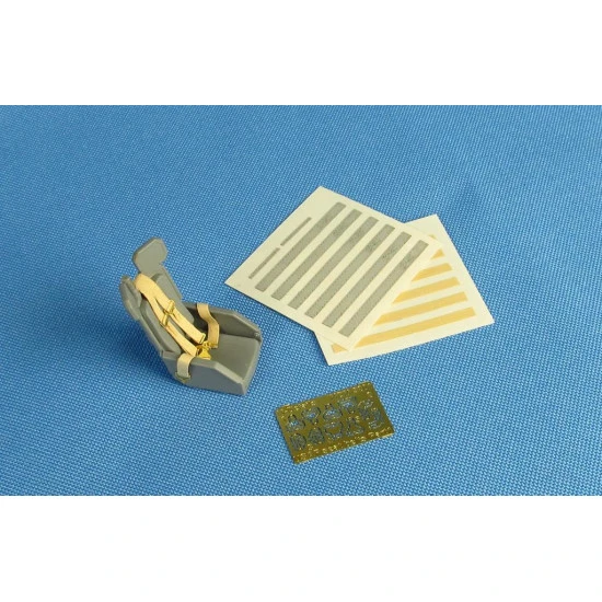 Metallic Details MDM3201 - 1/32 USAF seat belts part 1 Photoetch, self-adhesive film for model kit