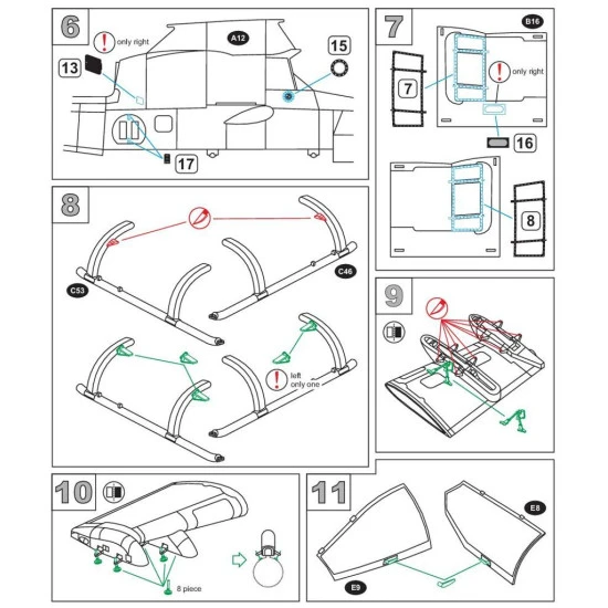 Metallic Details MDR3220 - 1/32 Bell AH-1G Cobra. Exterior, Photoetch, 3D-printed for ICM model kit