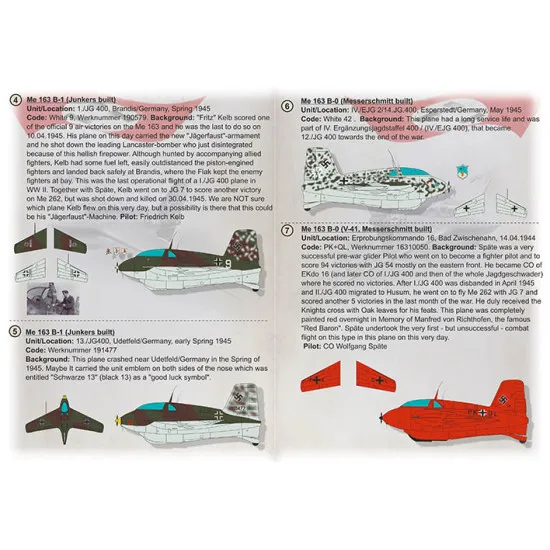Print Scale PRS48-216 - 1/48 Messerschmitt Me-163B Komet Wet Decals for aircraft model