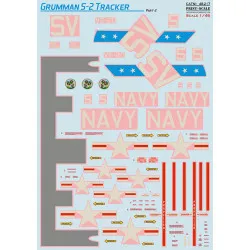 Print Scale PRS48-217 - 1/48 Grumman S-2 Tracker Part 2 Wet Decals for aircraft model