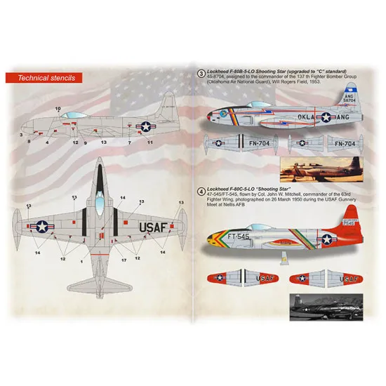 Print Scale PRS72-447 - 1/72 Lockheed F-USA & Europe Part 1 Wet Decals for aircraft model