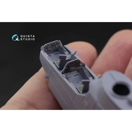 Quinta studio QD72030 - 1/72 Ah-1G 3D Printed & Coloured Interior on Decal Paper (Special Hobby/Revell)