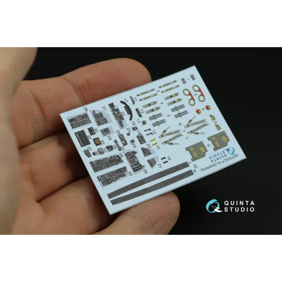 Quinta Studio QD72032 1/72 F-4J 3D-Printed and Coloured Interior on Decal Paper (Academy) Quinta Studio QD72032 1/72 F-4J 3D-Printed and Coloured Interior on Decal Paper (Academy)