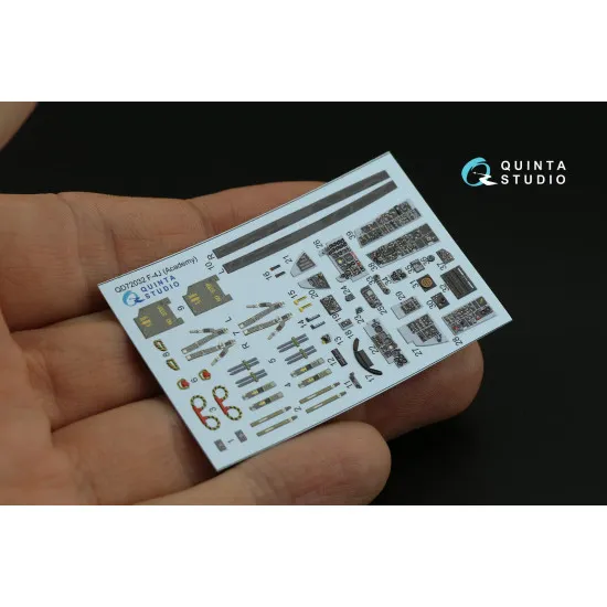 Quinta Studio QD72032 1/72 F-4J 3D-Printed and Coloured Interior on Decal Paper (Academy) Quinta Studio QD72032 1/72 F-4J 3D-Printed and Coloured Interior on Decal Paper (Academy)