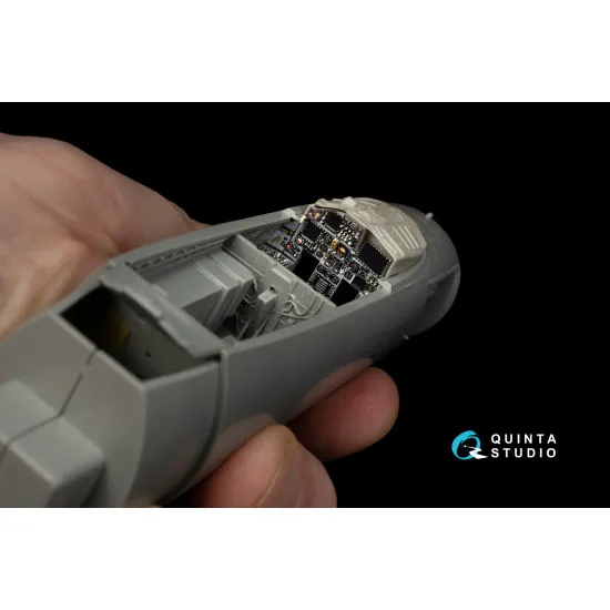 Quinta Studio QD48214 - 1/48 F-15C PAD-upgraded 3D-Printed & Coloured Interior on Decal Paper with Resin Parts (GWH)