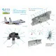 Quinta Studio QD48214 - 1/48 F-15C PAD-upgraded 3D-Printed & Coloured Interior on Decal Paper with Resin Parts (GWH)