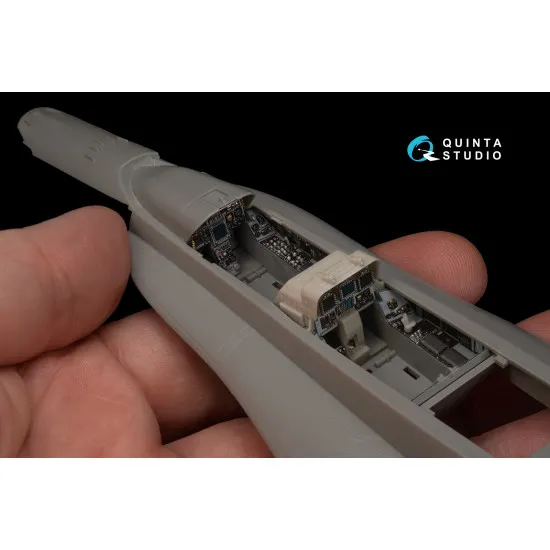 Quinta studio QD48216 1/48 F/A-18D Late 3D-Printed and Coloured Interior on Decal Paper with Resin Parts Kinetic