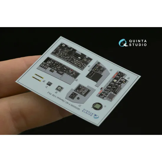 Quintas studios QD32035 1/32 F-4C 3D-Printed and coloured Interior on decal paper for Tamiya kit