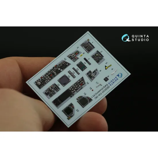 Quinta studio QD32101 - 1/32 F/A-18 Early 3D-Printed & Coloured Interior on Decal Paper (Academy)