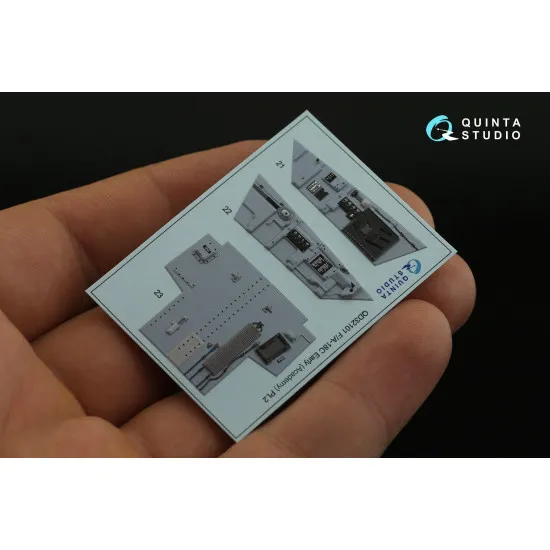 Quinta studio QD32101 - 1/32 F/A-18 Early 3D-Printed & Coloured Interior on Decal Paper (Academy)
