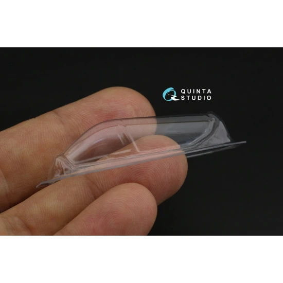 Quinta's studio's QC72028 - 1/72 AH-1G Cobra vacuumed clear canopy for AZ model kit