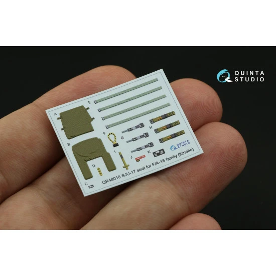 Quinta's studio's QR48016 - 1/48 SJU-17 ejection seat for F/A-18 family for Kinetic model kit