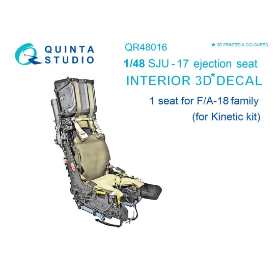 Quinta's studio's QR48016 - 1/48 SJU-17 ejection seat for F/A-18 family for Kinetic model kit