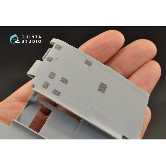 Quinta's studio's QP48005 - 1/48 IL-2 (single seater) lights, hatches and panels for Zvezda model kit