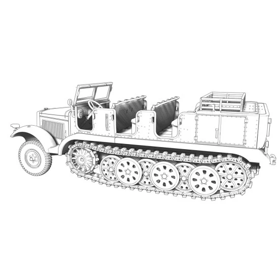 ACE 72568 - 1/72 SdKfz.6/1 Zugkraftwagen 5t Artillerie scale plastic model kit