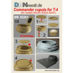 Dan Models 35261 - 1/35 Commander's cupola for German T-4 tanks. WW2. (for models MiniArt 35333, 35337