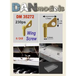 Dan Models 35272 - 1/35 Wing Screw. German Screw Lock. Set 230 Pcs. 3d Scale Model Kit