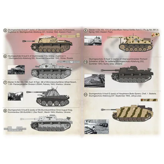 Print Scale PRS72-451 - 1/72 Sturmartillerie and Panzerjager Aces Wet Decals for aircraft model