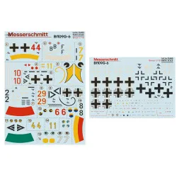 Print Scale PRS72-455 - 1/72 Messerschmitt BF109G-6 Wet Decals for aircraft model
