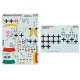 Print Scale PRS72-455 - 1/72 Messerschmitt BF109G-6 Wet Decals for aircraft model