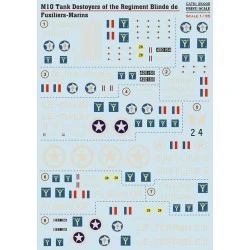 Print Scale PRS35-005 - 1/35 M10 Tank Destroyer of the Regiment Blinde de Fusiliers-Marines