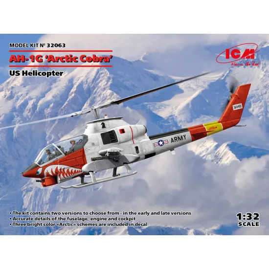 ICM 32063 - 1/32 AH-1G Arctic Cobra US Helicopter, scale plastic model kit