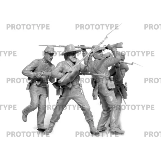 ICM 35024 - 1/35 American Civil War Confederate Infantry, scale plastic model kit