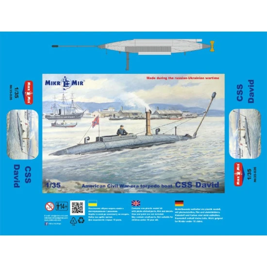 Mikro Mir 35-026 - 1/35 - CSS David submarine