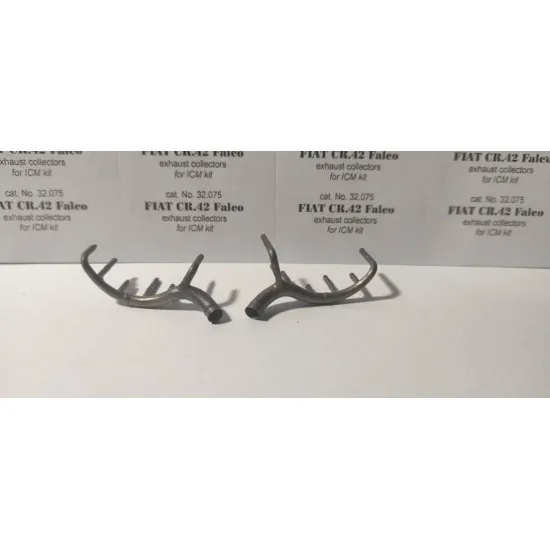 REXx 32075 - 1/32 Fiat Cr. 42 Falco exhaust collectors for ICM scale model kit