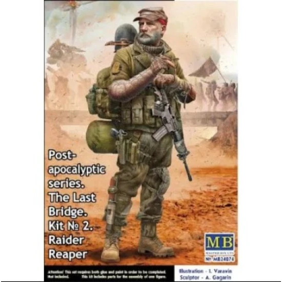 Master Box 24074 - 1/24 Post-apocalyptic series. The Last Bridge. Kit No. Raider Reaper