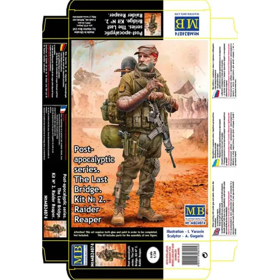 Us Stock Master Box 24074 - 1/24 Post-apocalyptic Series. The Last Bridge. Kit No. Raider Reaper