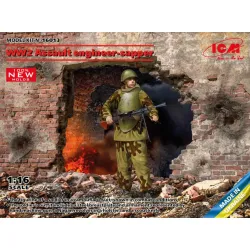 Us Stock Icm 16013 - 1/16 Ww2 Assault Engineer-sapper, Scale Plastic Model Kit