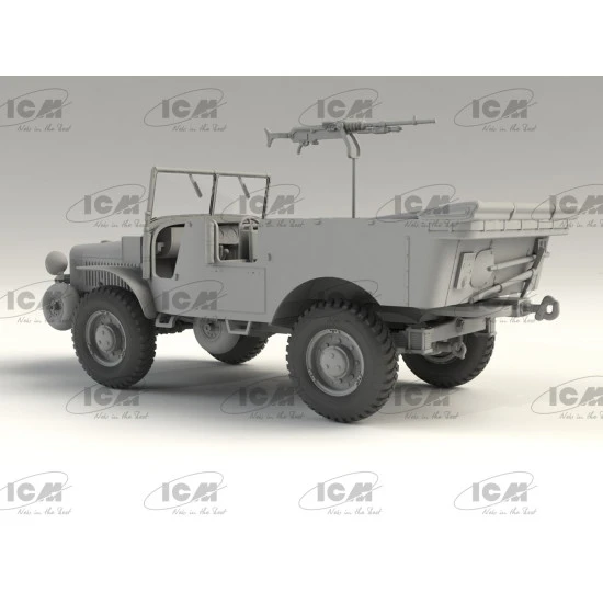 ICM 35572 - 1/35 Laffly V15T with Hotchkiss machine gun, scale plastic model kit