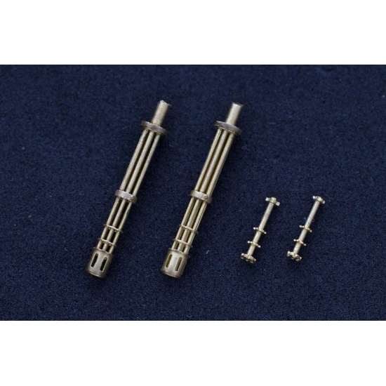 Mini World 4840a 1/48 M134 Minigun (early with flash suppressor) barrels (2 p.)